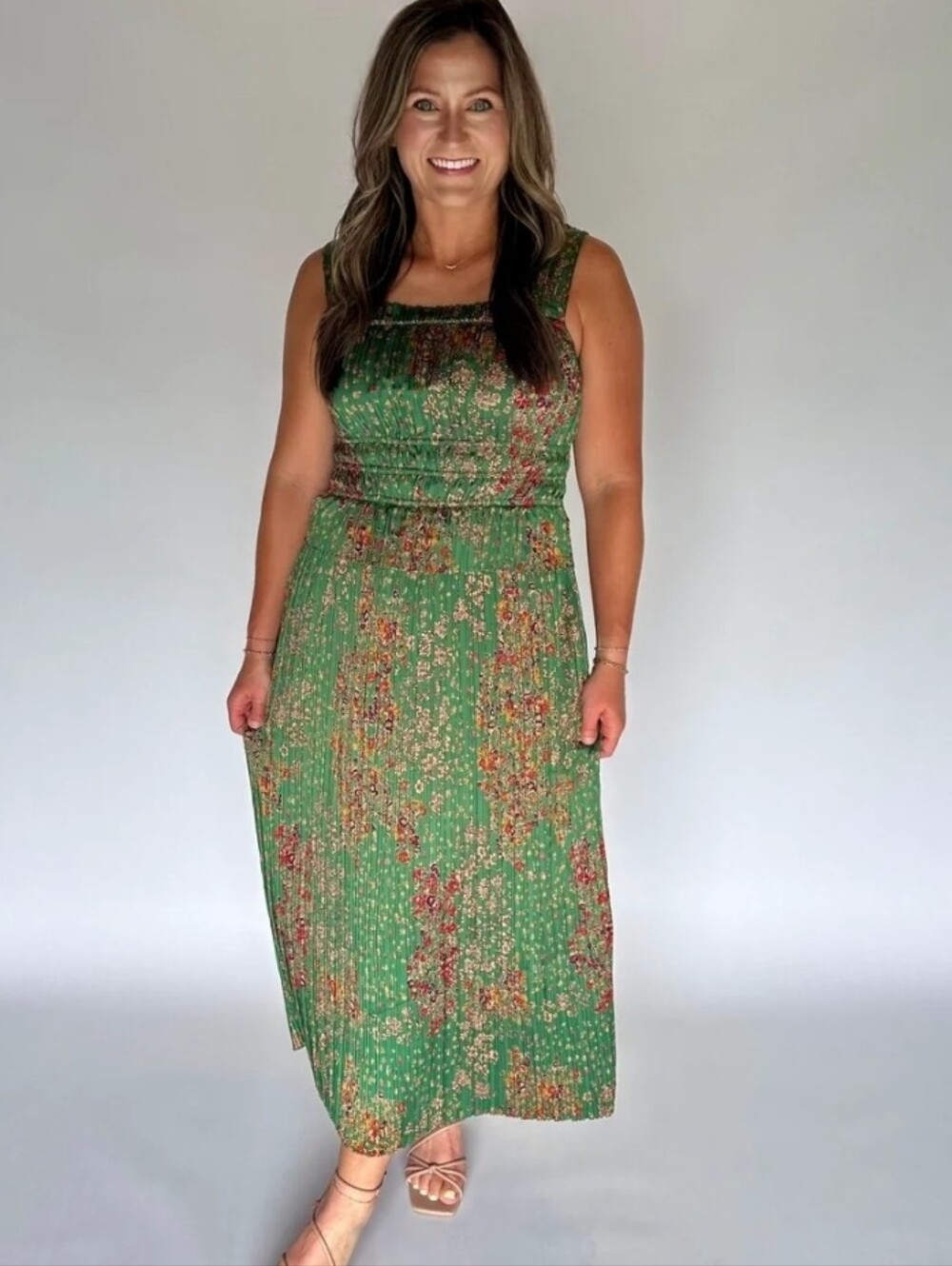 Fate Pleated Maxi Dress